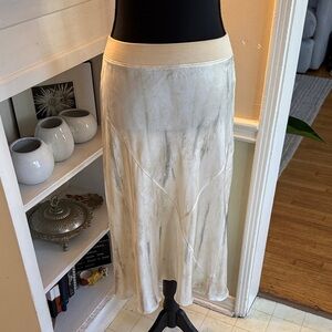 ATM Elegant silk Cream Skirt